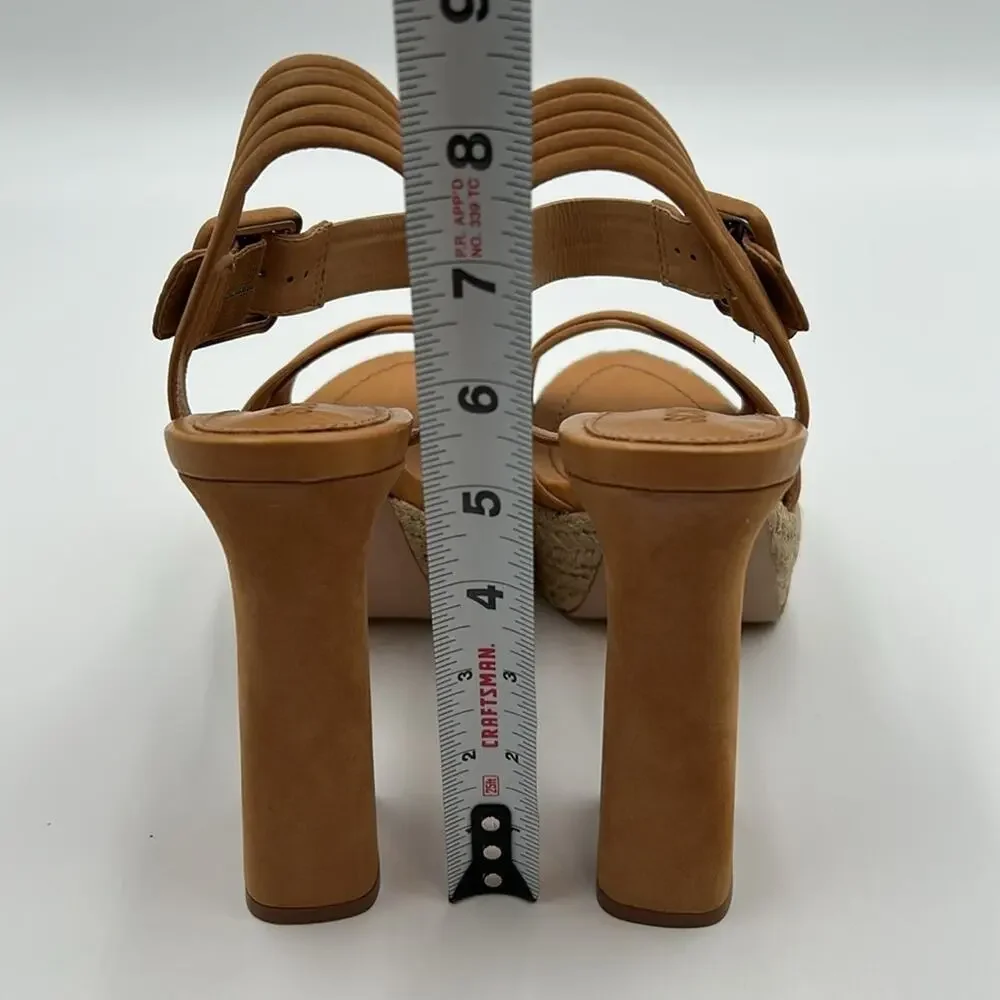 Schutz Women’s Platform Sandals Size 9.5 NWT – Tan Crisscross Espadrille